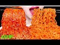 ASMR SPICY ENOKI MUSHROOMS, FIRE NOODLES 매운 팽이버섯, 불닭볶음면 먹방 EATING SOUNDS