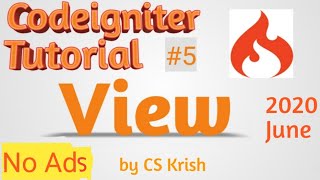 How View Works in Codeigniter in Hindi