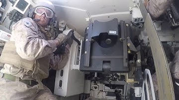 M1A1 "Abrams" firing range - crew camera shows loading mechanism