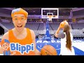 Can Blippi Beat An WNBA Player?  Blippi&#39;s Stories and Adventures for Kids | Moonbug Kids