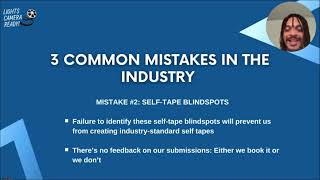 3 Common Mistakes Actors Make in TV/Film