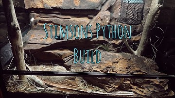Stimsons Python Enclosure Build