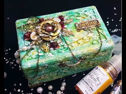 Altered Mixed Media Box - YouTube