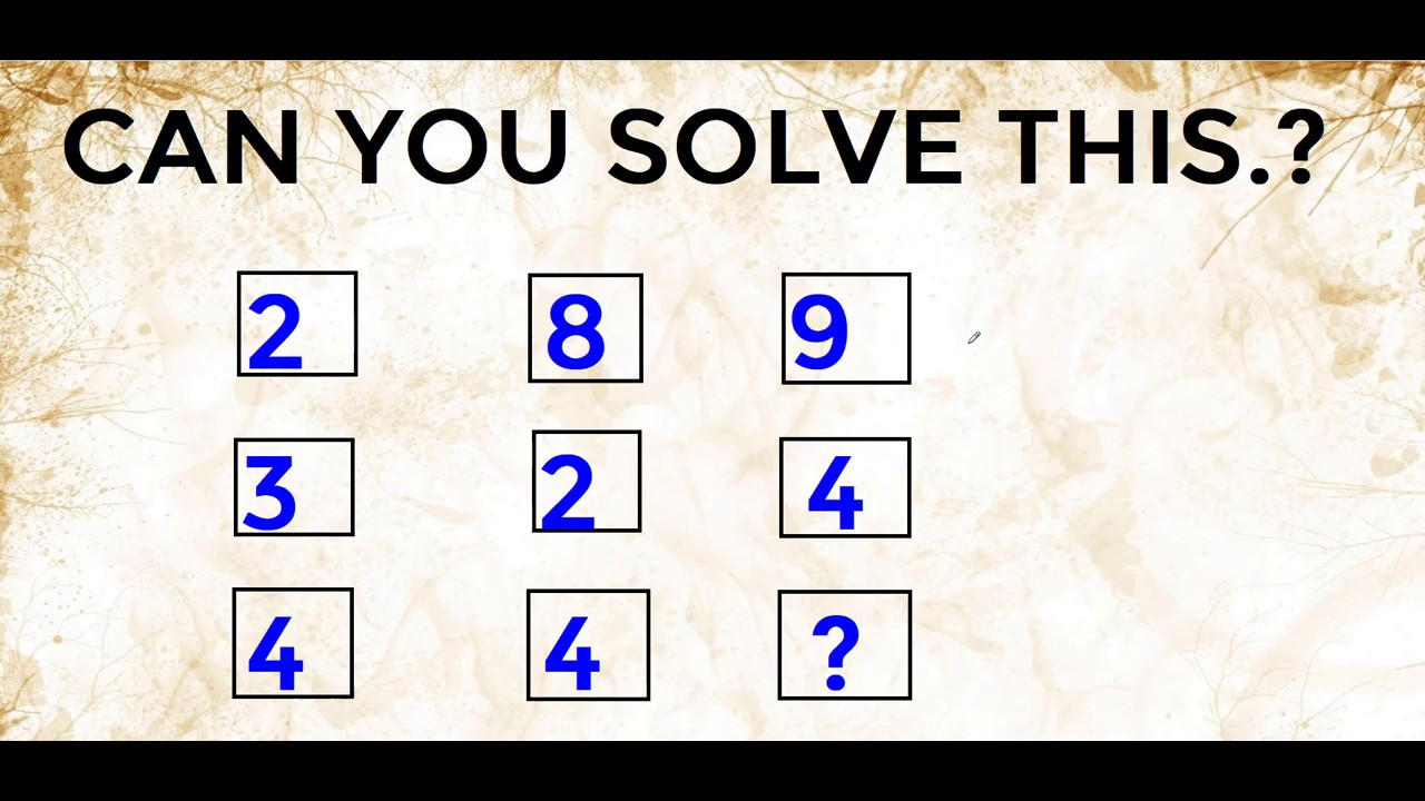 simple math iq test with answers