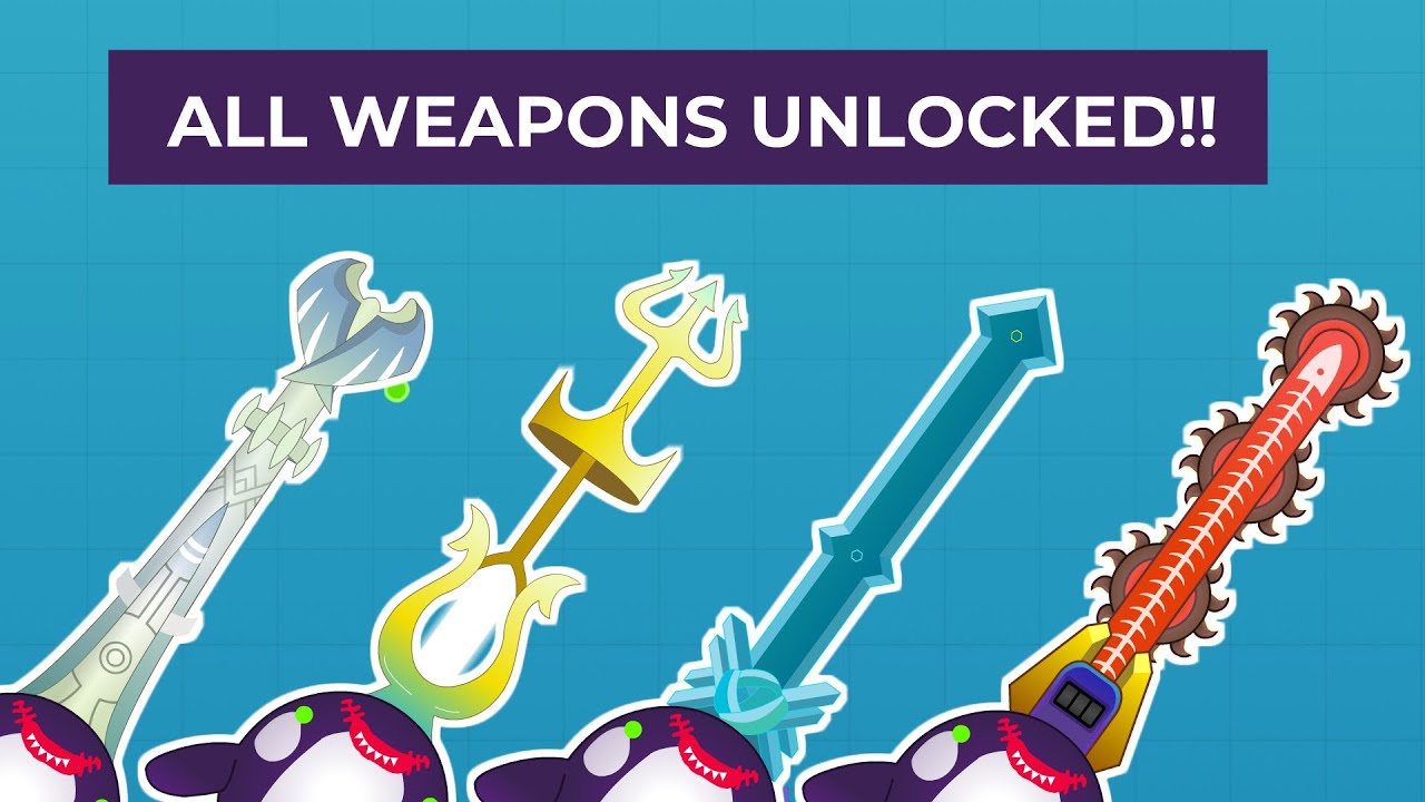 Unlock all weapons | Stabfish.io (Cc for English subtitle) - YouTube