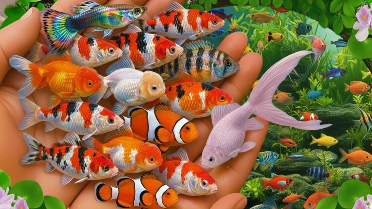 Catch Colorful Aquarium Fish in Giant Colorful Egg, Tiger Tetra, Pencil Fish, Eel, Baby Turtle,Koi