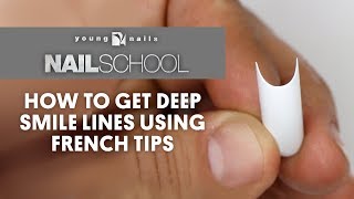 YN NAIL SCHOOL - HOW TO GET DEEP SMILE LINES USING FRENCH TIPS Resimi