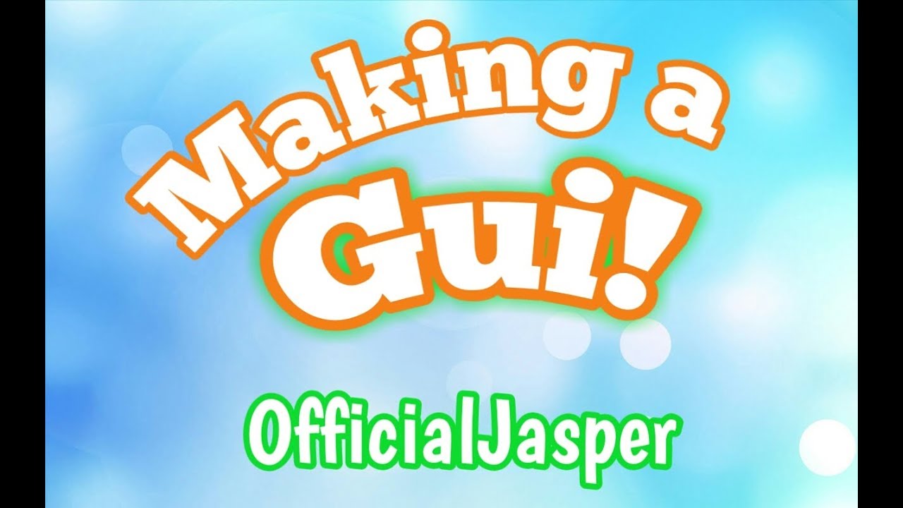 Making and scripting a Gui - Roblox Studio Tutorials - YouTube