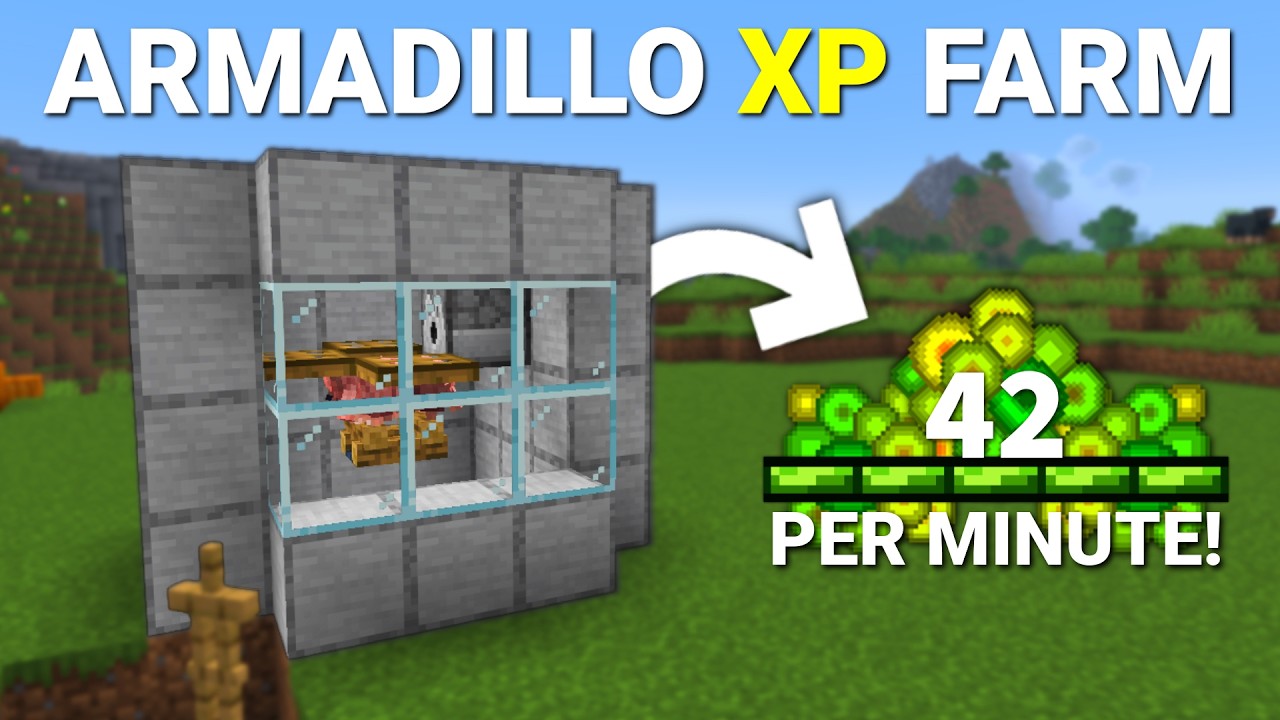 Armadillo Farm Java THE BEST ARMADILLO XP Farm in Minecraft Java 1.21/26.1+ | 0 - 43 Levels ...