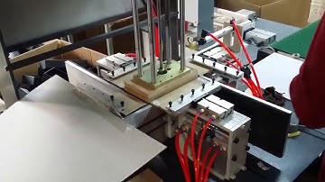 semi automatic rigid box bubble removing folding machine