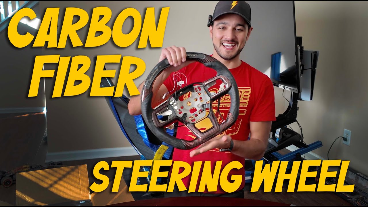 Red Carbon Fiber Steering Wheel for McQueen