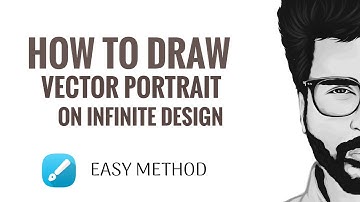 How to draw vector face | infinite design