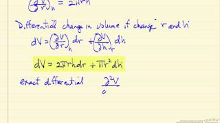 Exact Differentials & Partial Derivatives