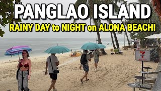Panglao Island Philippines 🇵🇭 Rainy Day Walk \u0026 Nightlife at Alona Beach! | 2026 Walking Tour