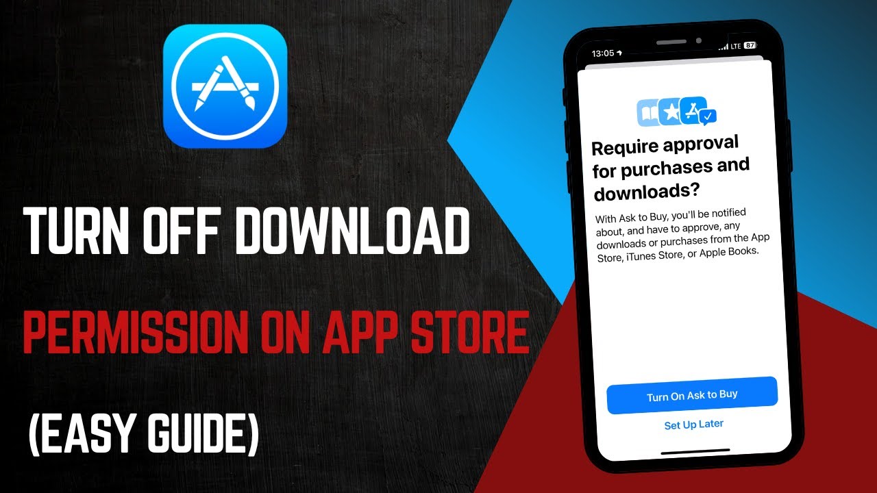 How To Turn Off Ask Permission To Download App On App Store - YouTube