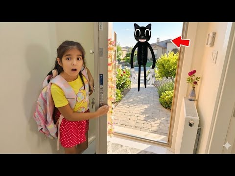 MELISA NISA CARTOON CAT MONSTER BROUGHT MAGIC BALLOONS !!