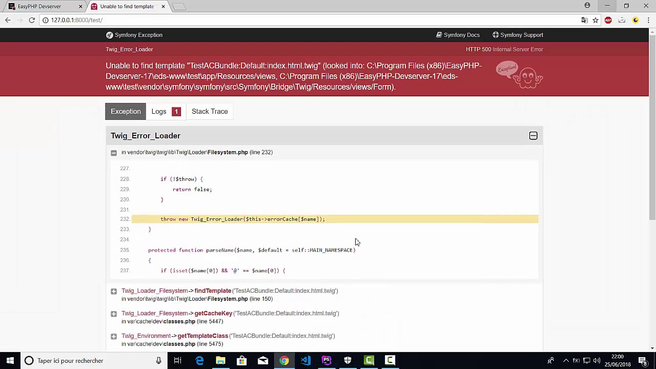 Correction problème avec Symfony 3.4 LTS - YouTube