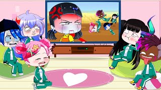 Ppg and Rrb Reacting To Squid Game | Gacha Club | Ppg x Rrb Gacha Life