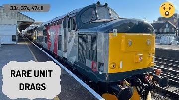 Rare Unit Drags Summer 2022 Ft Class 37 and Class 47 Thrash