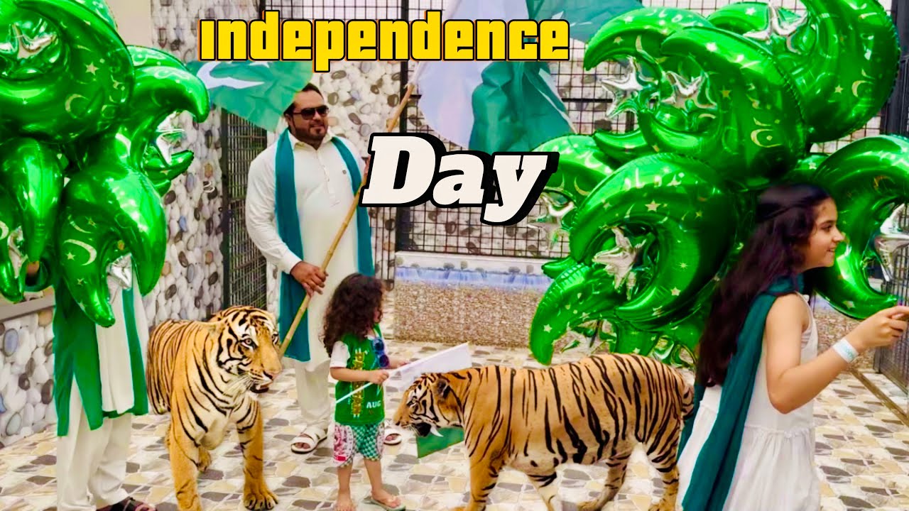Independence day celebrations with my kids and pets (mian saqib)