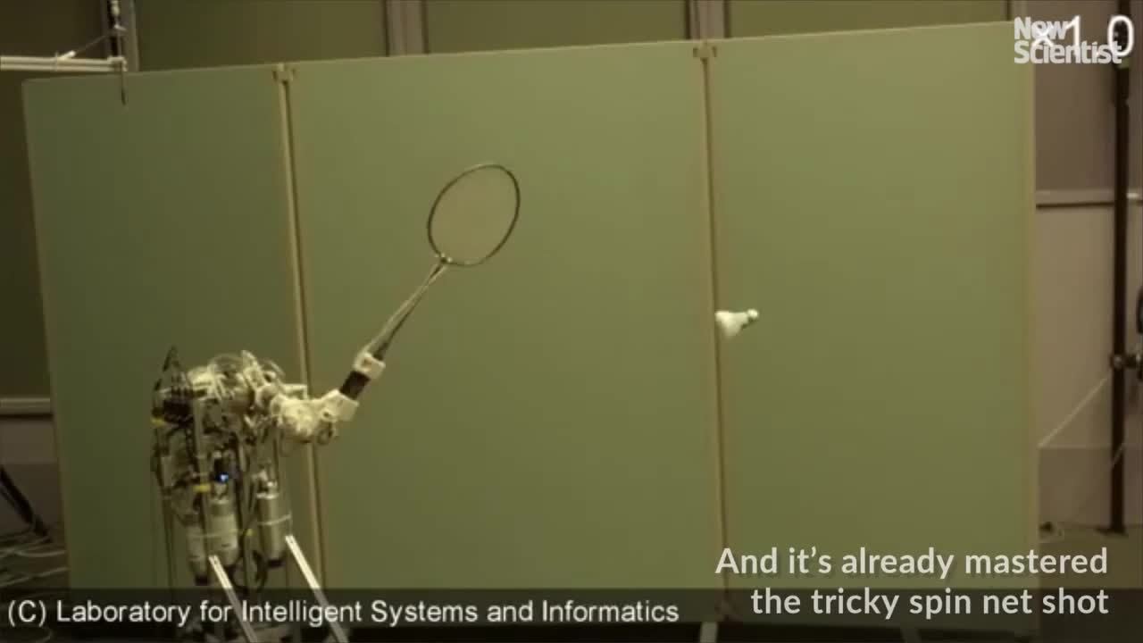 science jobs london Badminton's hottest new talent is a robot