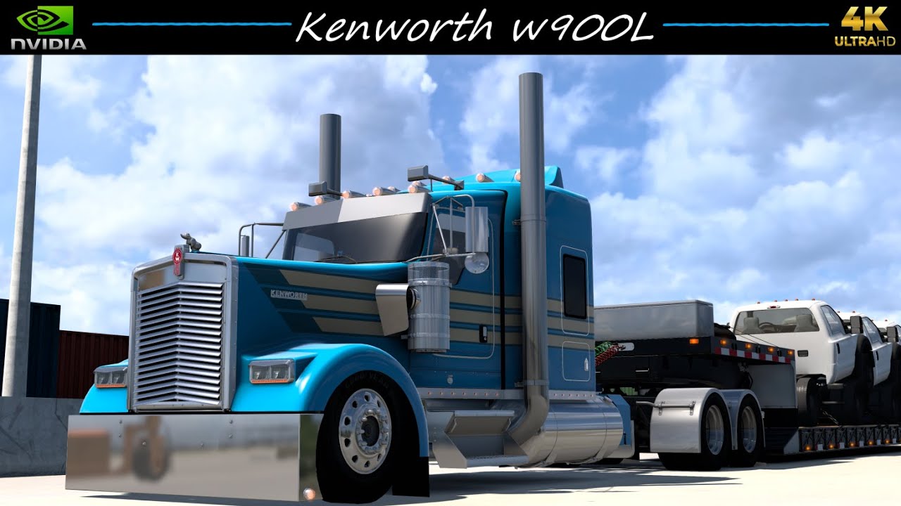 Scs Graphics Ats *Kenworth w900L* F550 Truck Haul Casper to Sheridan *SCS Graphics* 4K ...