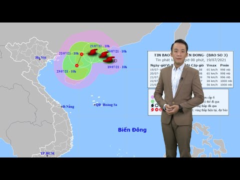 Video Cơn bão số 3 có hướng di chuyển phức tạp trên Biển... - youtube