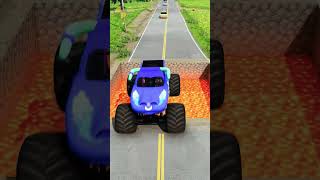 Cars vs Minecraft Lava Pit BeamNG.Drive #gaming #mobile