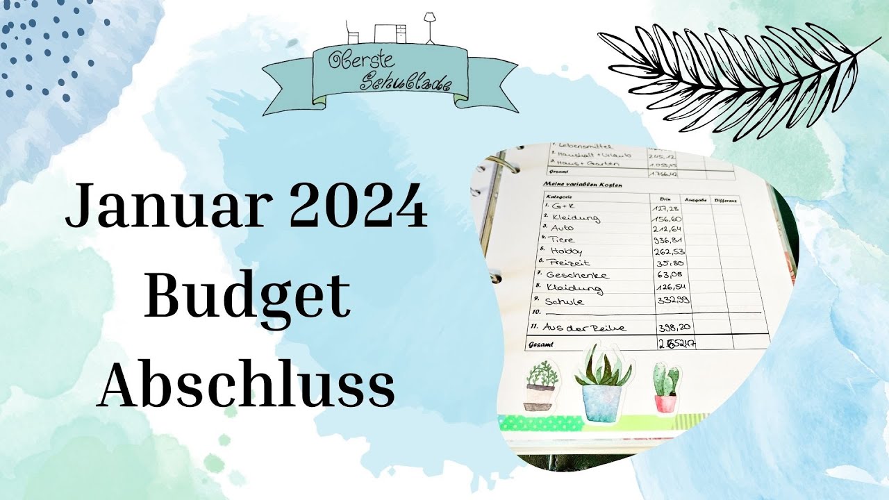 Mein Budget Abschluss im Januar | mit viel zu vielen Onlinekäufen