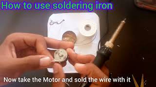 How To Solder Wires To A Motor With A Soldering Iron Step By Step