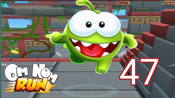 om nom run - race - play game walk through - part 47 ( indroid, iOS) @Tsafgameplay