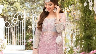 Maria b Mbroidered D5 Shades of Lilac Pink and Blue grey BD2105