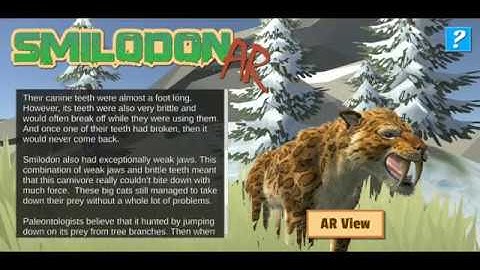 SmilodonAR - 3d printing and augmented reality