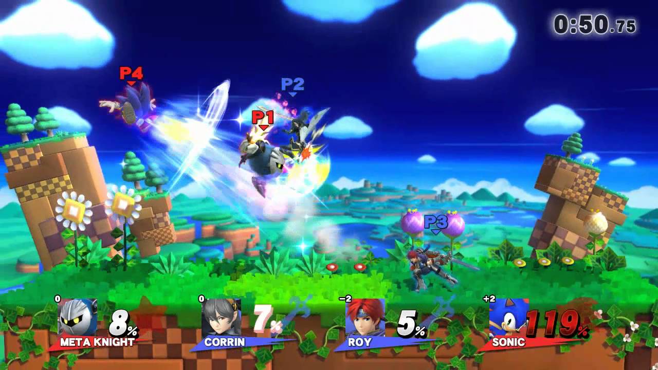 super smash bros. characters Meta Knight/Sonic vs. Toon Link/