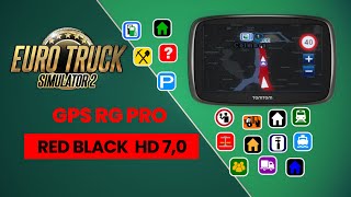 🚚🚚🚚🚚Euro Truck Simulator 2 - mod  GPS RG PRO  RED BLACK HD 7,0🚚🚚🚚🚚