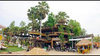 Most Famous Place! Bok Lahong Jong Tnaot in Takeo Province, Cambodia, Countryside Street Food Tour