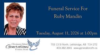 Funeral Service for Ruby Mandin