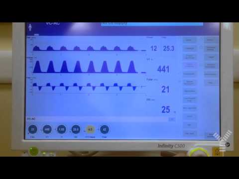 Effect of PEEP change during volume controlled ventilation on a Draeger