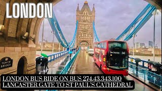 London Landmarks Rain Ride: Lancaster Gate to St. Paul's Cathedral