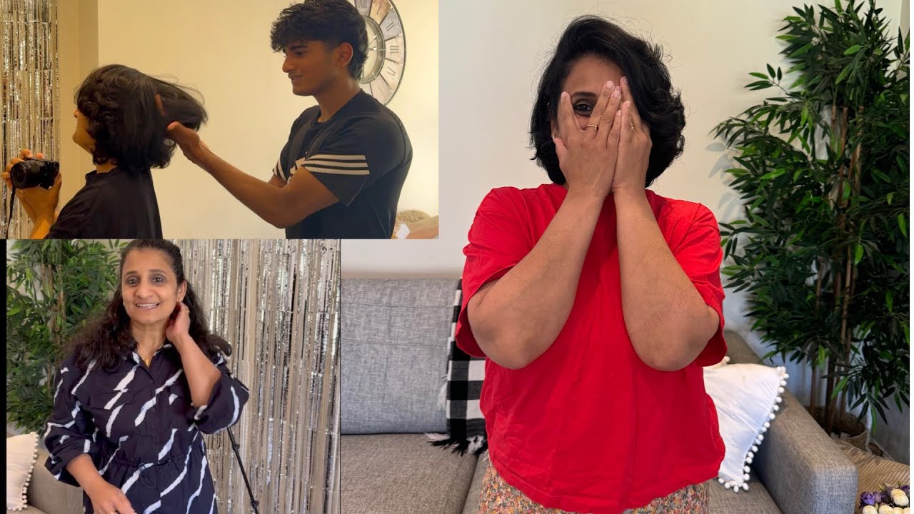 Hair Cut Gone Wrong ...  Family's Funny Reaction