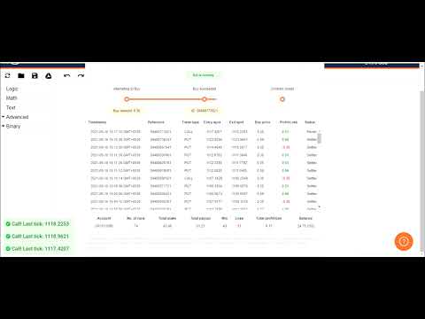 BINARY BOT : Achieving 50% profit of account balance (Rise/Fall Strategy with MACD Indicator)
