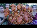Chicken crispy with chili sauce cook recipe and eat with my family - Amazing video