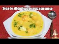 SOPA DE ALBÓNDIGAS DE MAÍZ CON QUESO