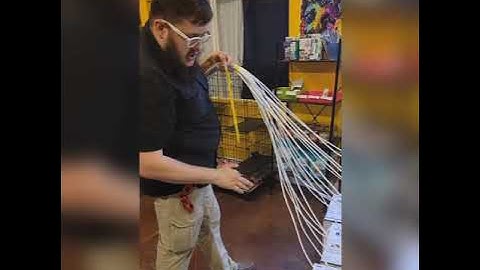 Creating a bundle and LABELING your cat6 network wire to install.