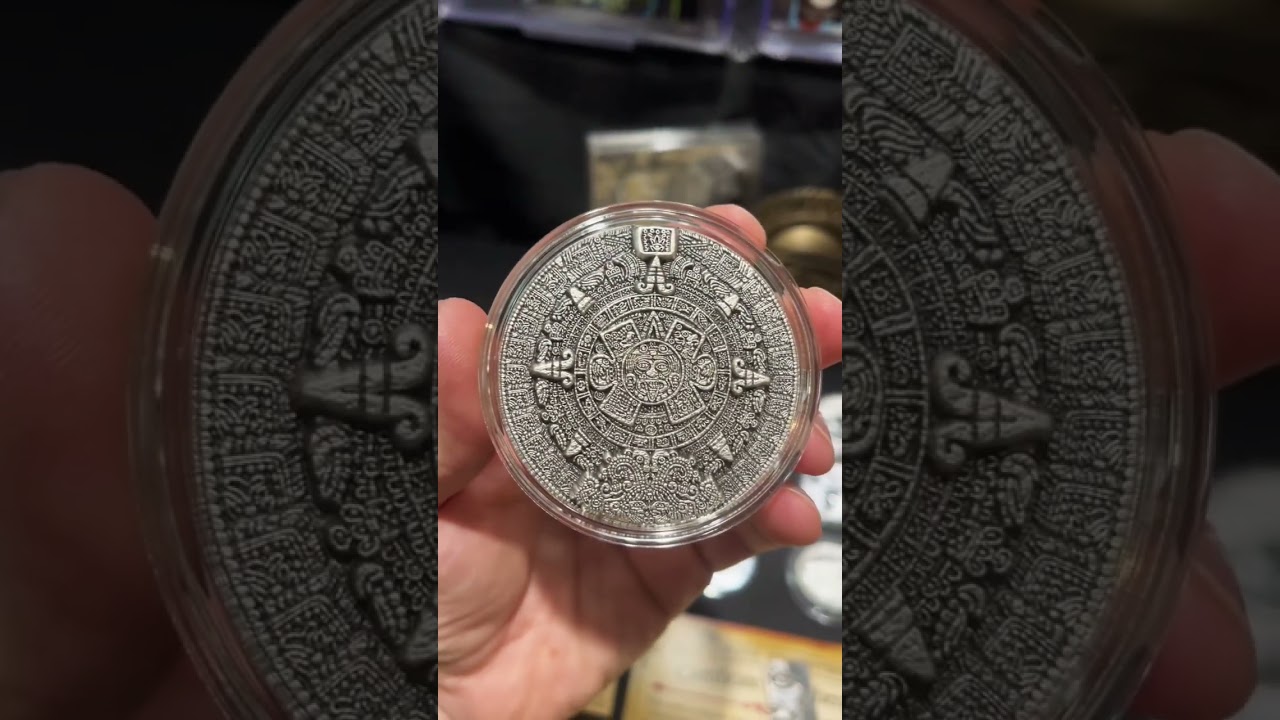 THIS Pure Silver Aztec Calendar Round is STUNNING! 