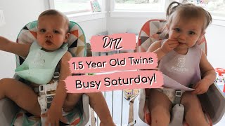Day in the Life | 1.5 Year Old Twins | Busy Saturday with Family Photos