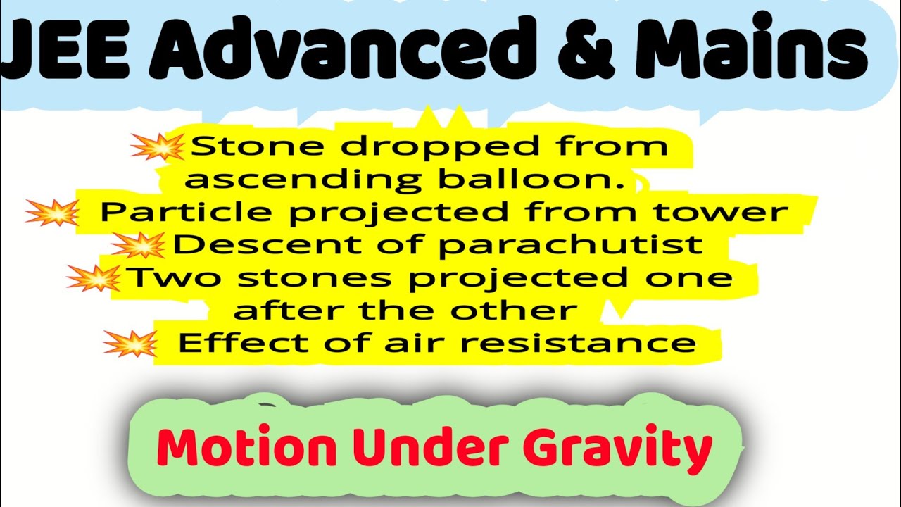 problems on motion under gravity