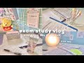 productive exam cramming &amp; stu(dying) vlog ☻︎ day in the life of a stressed hs student