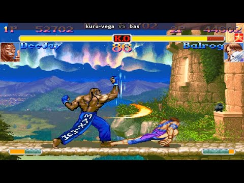 Fightcade 👊 Super Street Fighter 2 Turbo 👊🏾 Kuru-Vega 🇯🇵 Vs Bas 🇯🇵