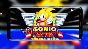 Sonic mania super plus hyper edition on android (but with visible touch controls)